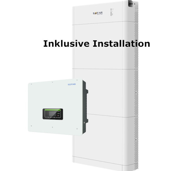 Sofar Komplettangebot Batterie 10kWh Wechselrichter 10 kW